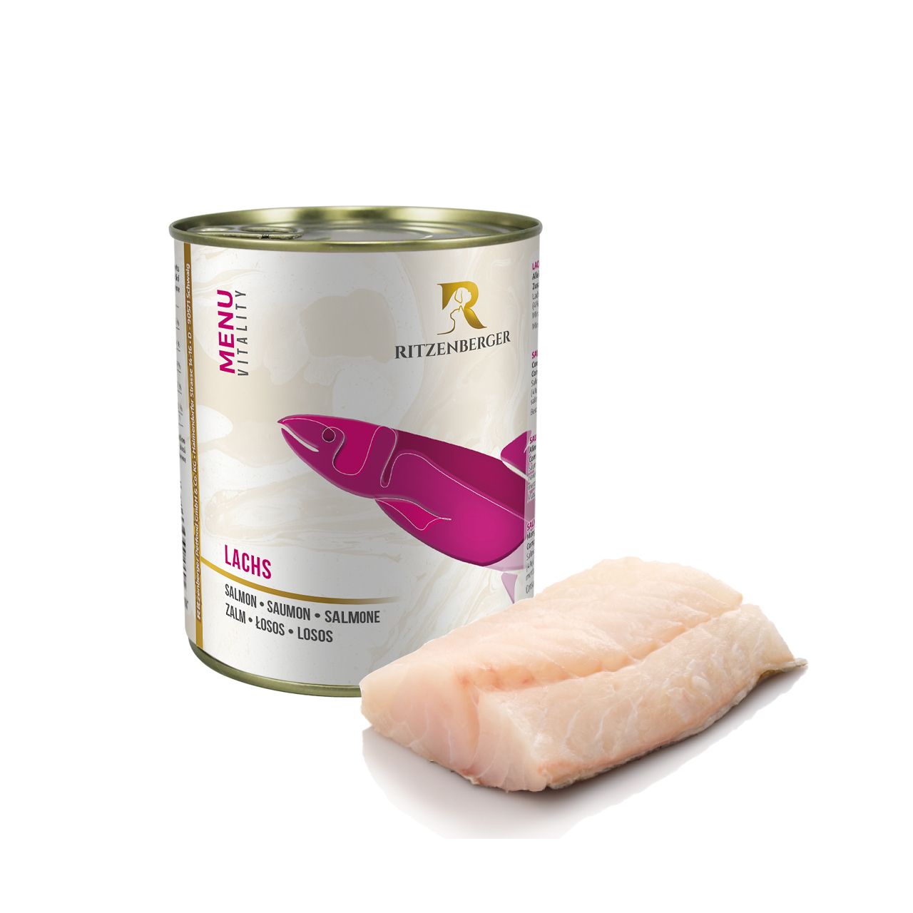 Lachs mit Vollkornreis & Rüben - 800g Dose